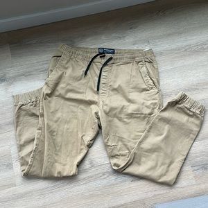 Men’s Khaki Joggers - “Active Flex”